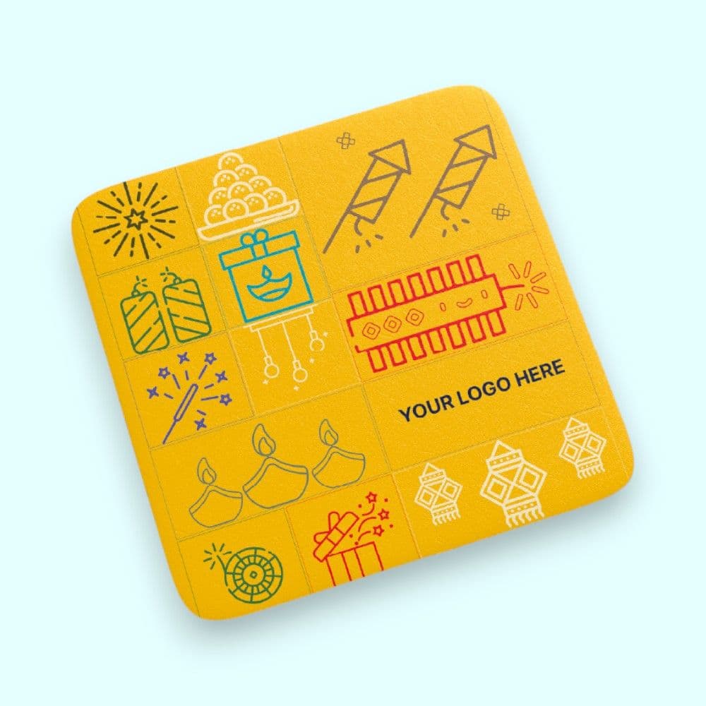 Diwali Festive Icons Coaster