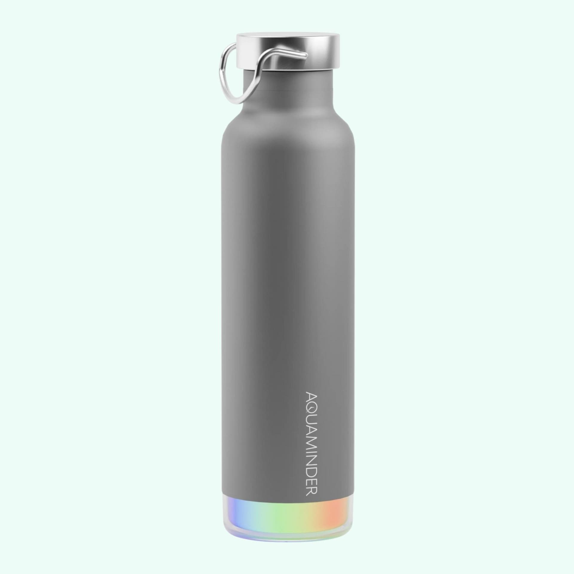 Aquaminder Thames Water Bottle Grey 600ml – Front View