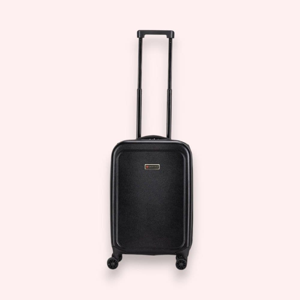 Skross Foldable Cabin Trolley Black Matt – Front View