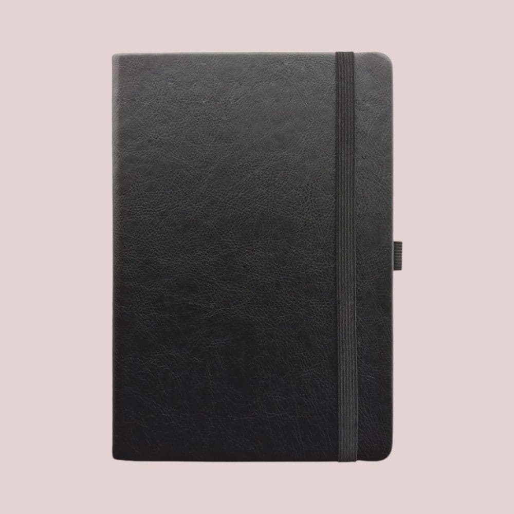 Primo A5 Notebook- Black- A5- 192 Pages