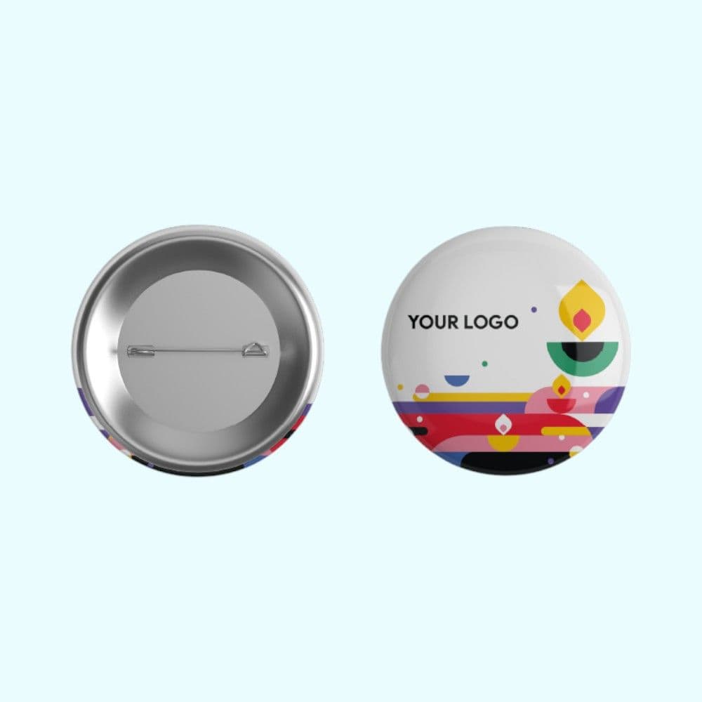 Diwali Diya Glow- Snapdot Pin Badge