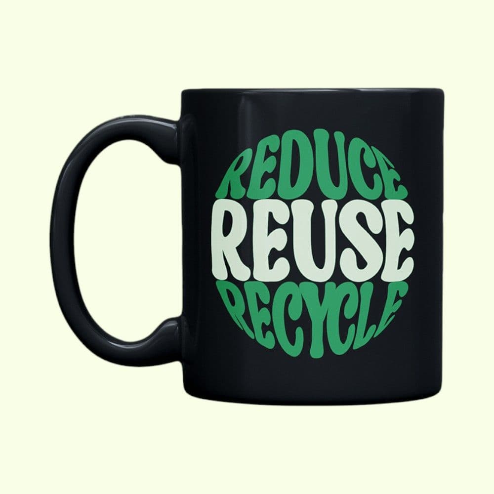 Offineeds RRR Vibes Signature Black Mug 350ml – Front View
