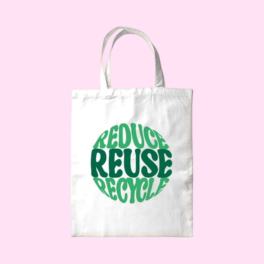 RRR Vibes Canvas Tote Bag - White