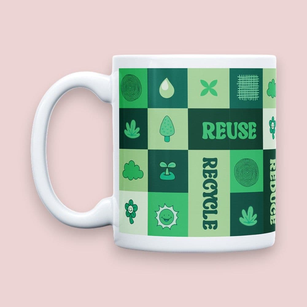 Offineeds Recycle & Reuse Signature Mug 350ml – Front View