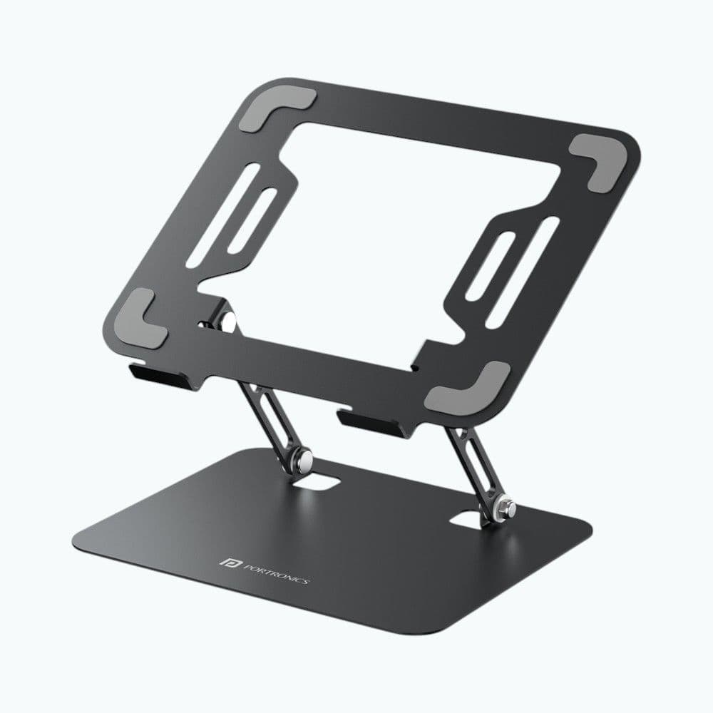 Portronics My Buddy K3 Pro Laptop Stand Grey – In-Use View