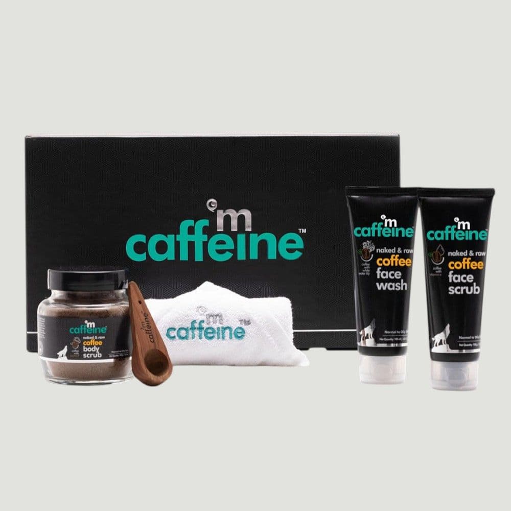 mCaffeine Naked & Raw Coffee Moment Skin Care Gift Kit