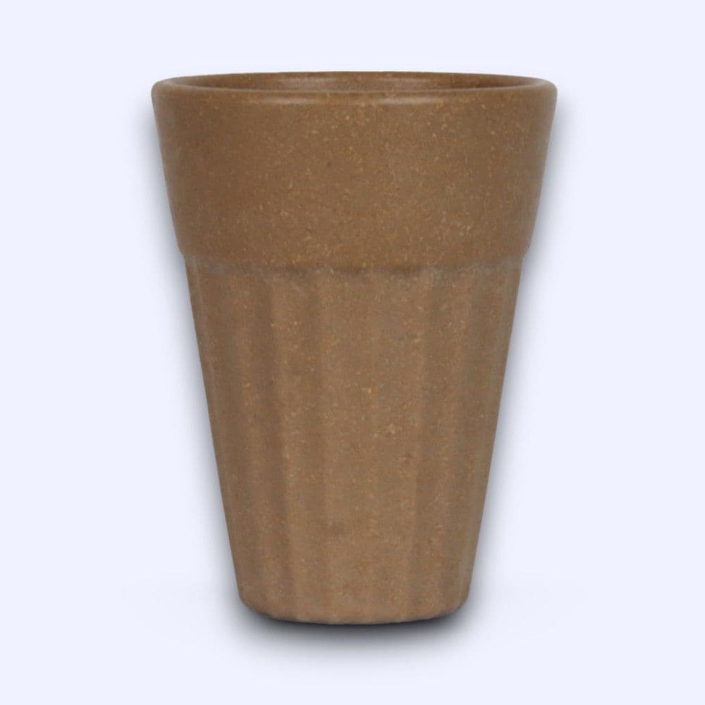 TurtleTales Eco-friendly Premium Husk Chai Cup- Natural Brown- 140ml