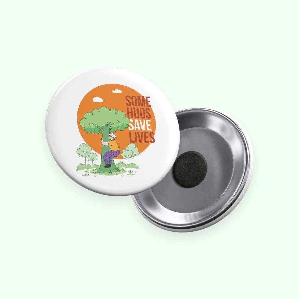Rooted - Earth Day Snapdot Fridge Magnet- 5.5*5.5 cms